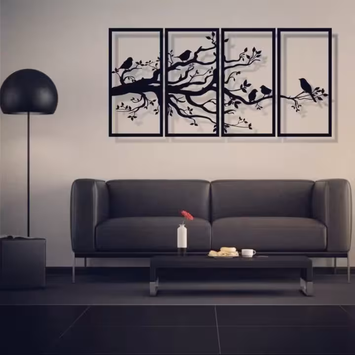دیوارکوب مدل نغمه پرواز مجموعه 4عددی | کالا مکس