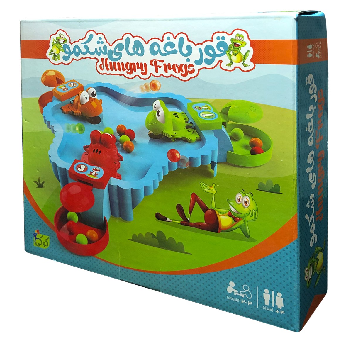 بازی قورباغه های شکمو (قورباغه های گرسنه) سه نفره