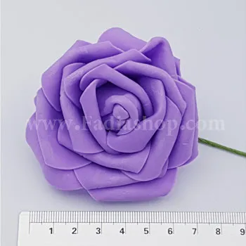 گل رز درشت فومی یاسی