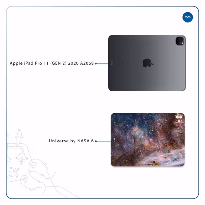 برچسب پوششی ماهوت مدل Universe-by-NASA-6 مناسب برای تبلت اپل iPad Pro 11 (GEN 2) 2020 A2068
