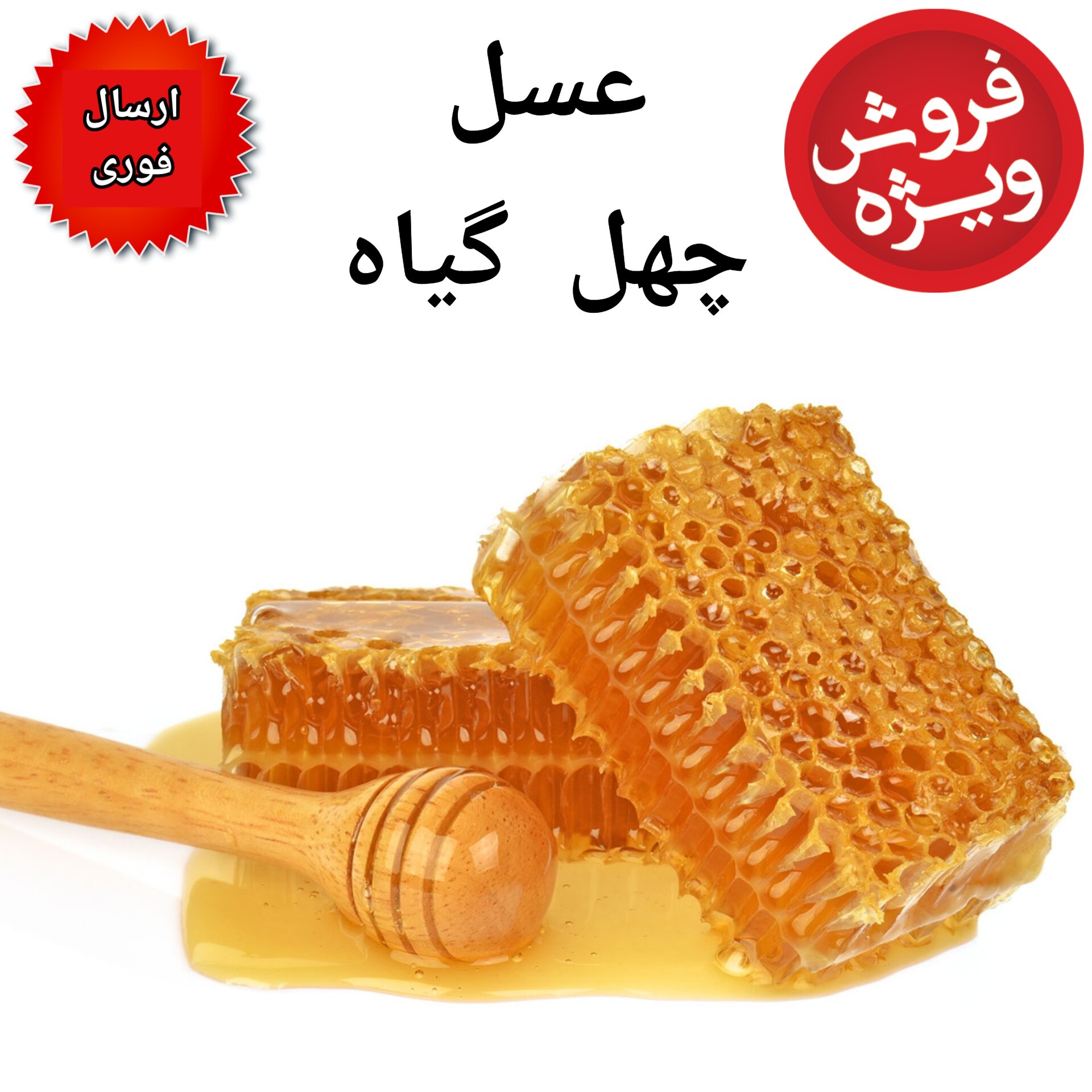 عسل چهل گیاه سبلان کندو مومدار(مستقیم از زنبوردار)(یک کیلویی)
