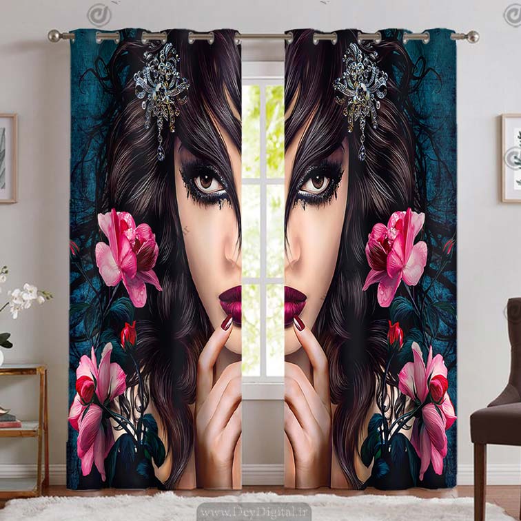 پرده تصویری چهره فانتزی pk-2893