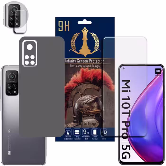برچسب پوششی اینفینیتی مدل PRO MAX مناسب برای گوشی موبایل شیائومی MI 10T / MI 10T PRO / REDMI K40S  به همراه محافظ صفحه نمایش و محافظ لنز دوربین