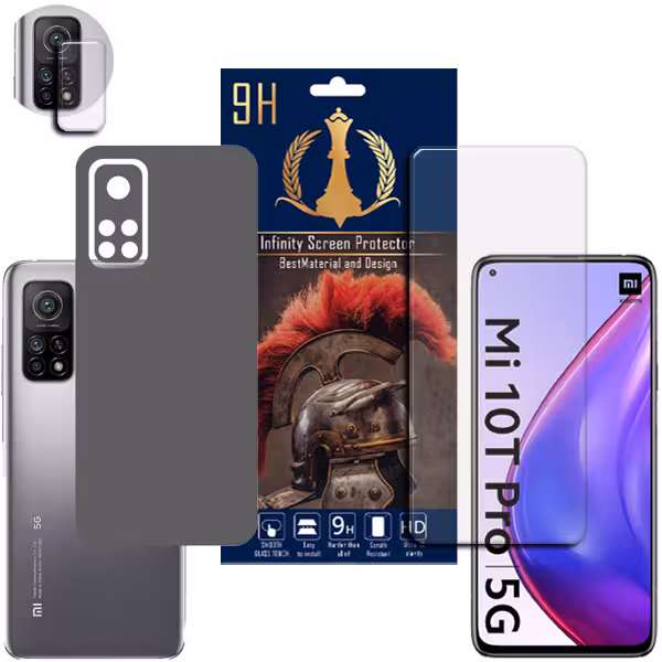 برچسب پوششی اینفینیتی مدل PRO MAX مناسب برای گوشی موبایل شیائومی MI 10T / MI 10T PRO / REDMI K40S  به همراه محافظ صفحه نمایش و محافظ لنز دوربین