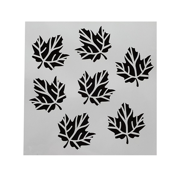 ابزار تزیین کیک به گز مدل استنسیل کوکی طرح برگ پاییز