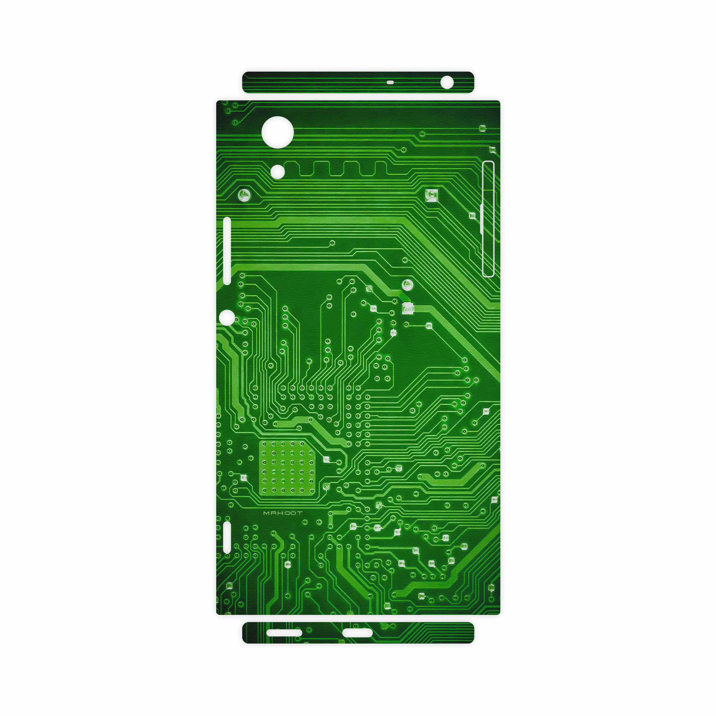 برچسب پوششی ماهوت مدل Green Printed Circuit Board-FullSkin مناسب برای گوشی موبایل سونی Xperia XA1