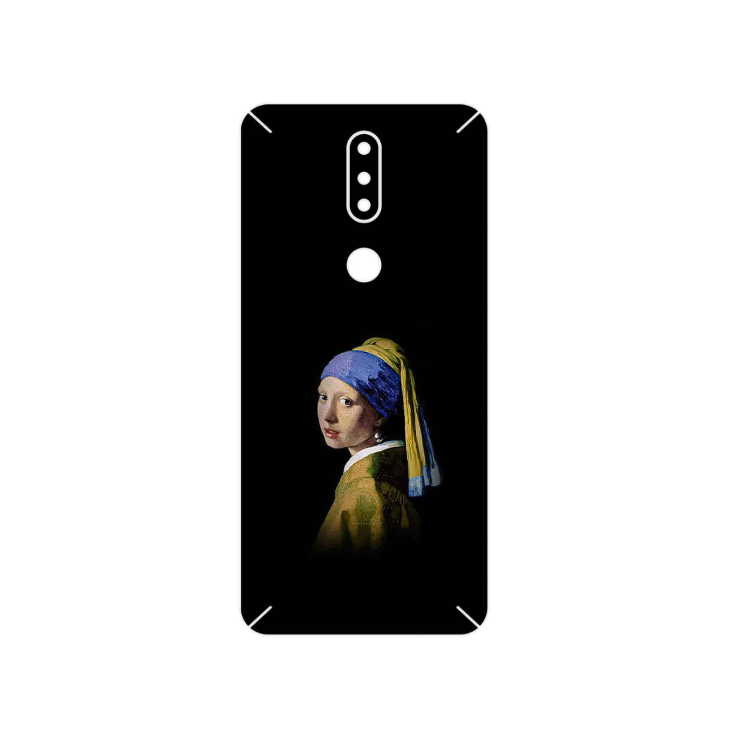 برچسب پوششی ماهوت مدل Girl with a Pearl Earring of Vermeer مناسب برای گوشی موبایل نوکیا 2.4
