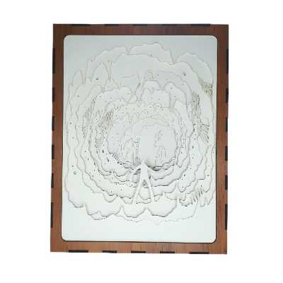 چراغ خواب مدل نایت باکس سه بعدی طرح مشعل کد SD44