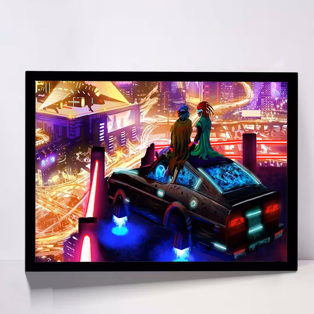 تابلو مدل cyberpunk کد F-11041