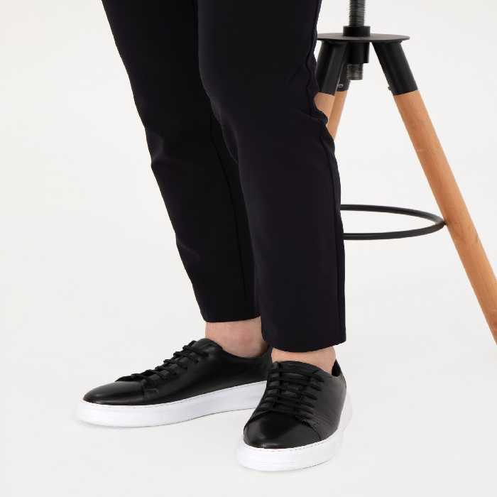 کفش روزمره مردانه مشکی پیرکاردین - فروشگاه لباس شهرمون