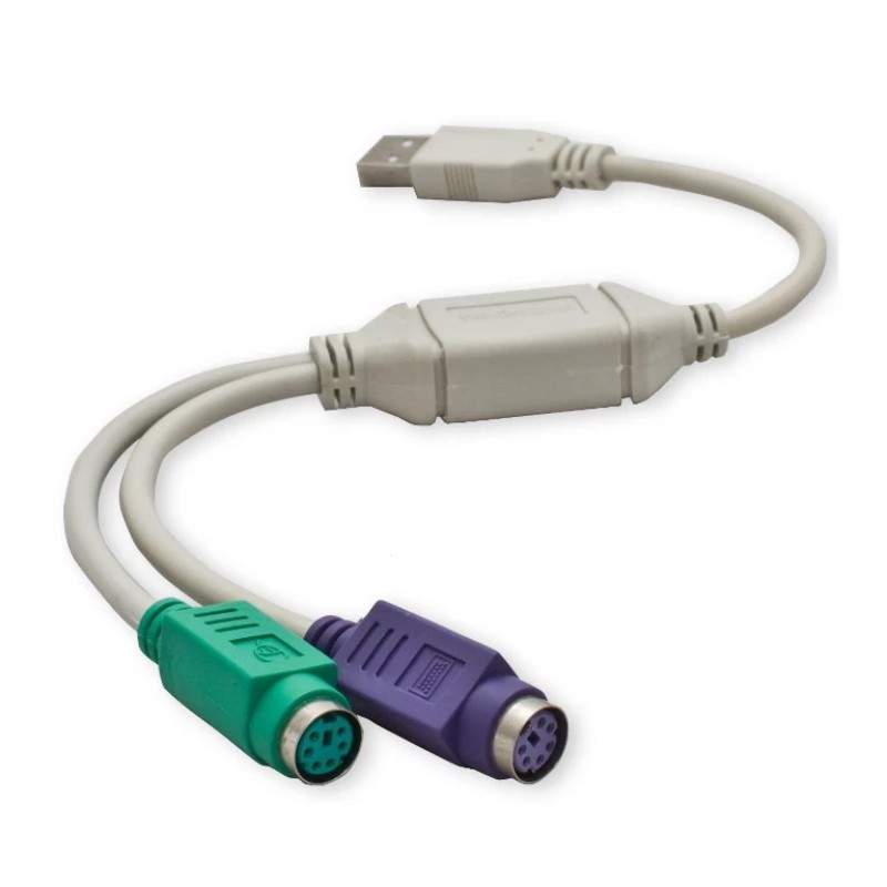 کابل تبدیل ps2 به USB مدل PS 2  PLUS  طول 0.3 متر

