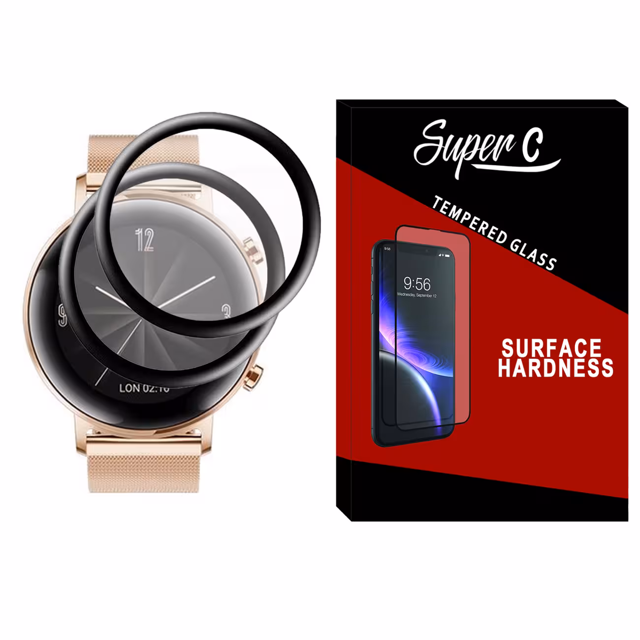 محافظ صفحه نمایش نانو سوپرسی مدل SRC مناسب برای ساعت هوشمند هوآوی Watch GT2 42mm بسته دو عددی