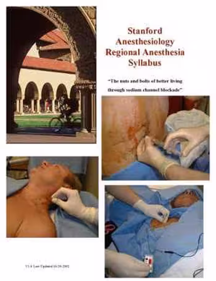 [PDF] دانلود کتاب Stanford Department Of Anesthesiology Regional Anesthesia Syllabus Introduction, 2002