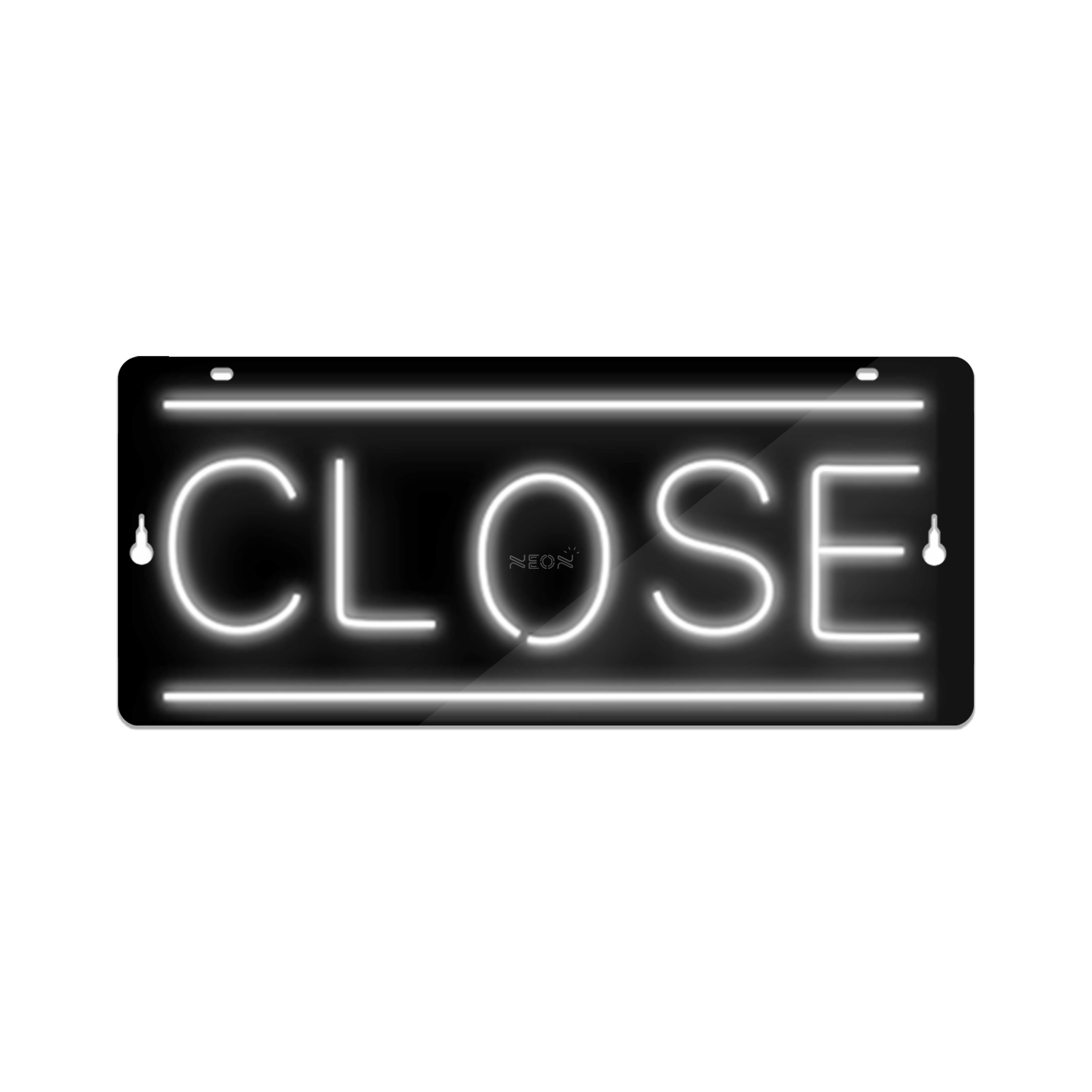 چراغ دیواری نئون دیزاین طرح Close-BL_WHT