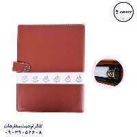 کلاسور 200 قفل فلز چرمی راشن