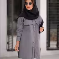 مانتو اداری زنانه پرشیا مدل مانتو اداری کوتاه