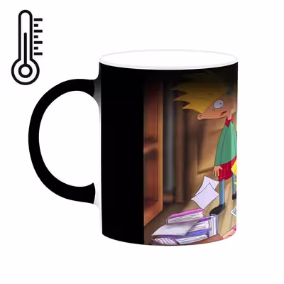 ماگ حرارتی کاکتی طرح کارتون Hey Arnold! مدل mgh22677