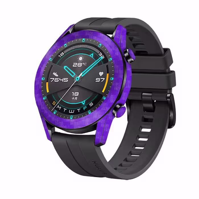برچسب ماهوت طرح Purple-Fiber مناسب برای ساعت هوشمند هوآوی Watch GT2