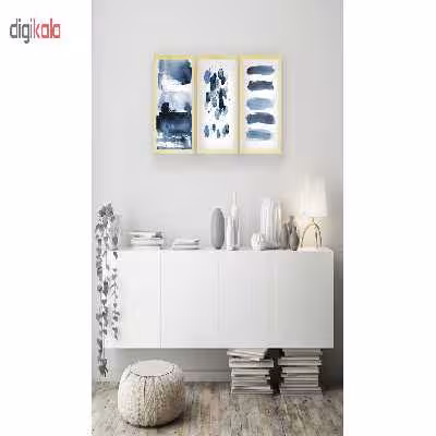 تابلو هیلما گالری کد HAP1876 CR مجموعه 3 عددی