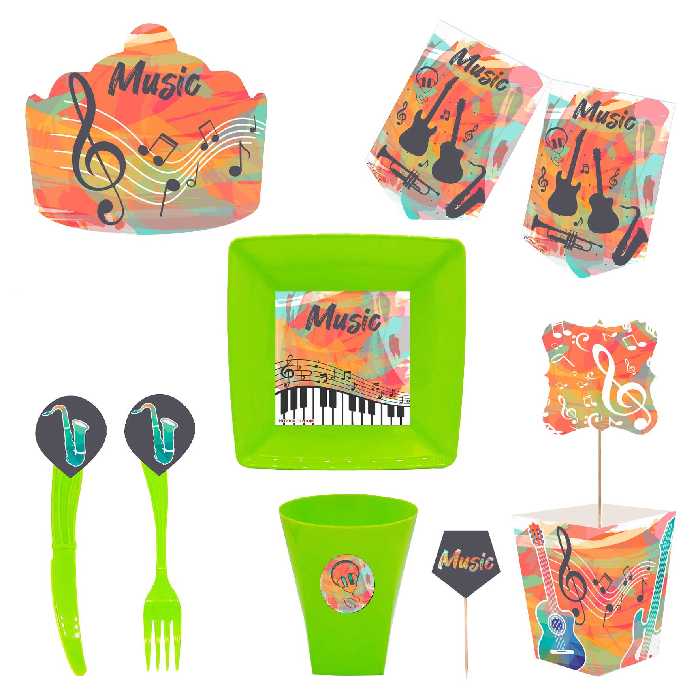  مجموعه 72 عددی تم تولد طرح موسیقی فانتزی