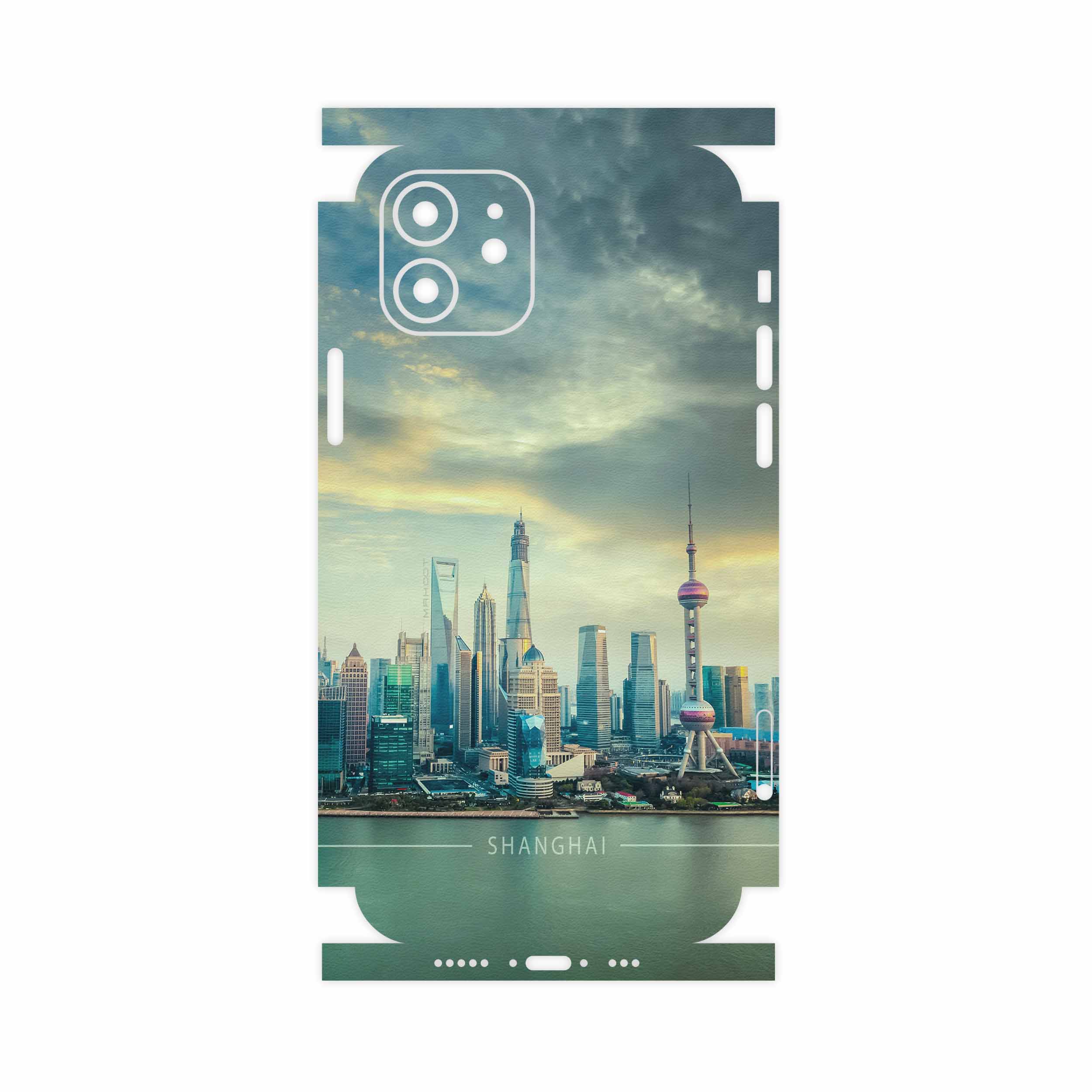 برچسب پوششی ماهوت مدل Shanghai City-FullSkin مناسب برای گوشی موبایل اپل iPhone 12