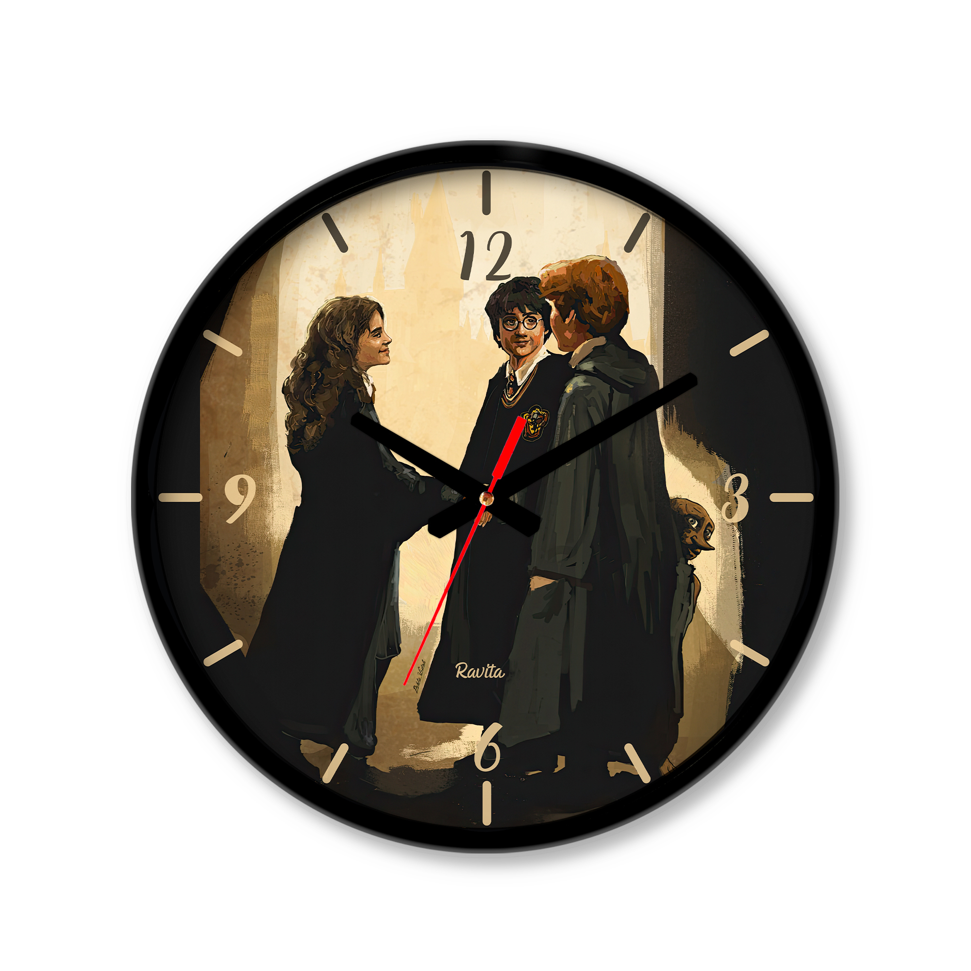 ساعت دیواری کوچک راویتا طرح هری پاتر کد 414