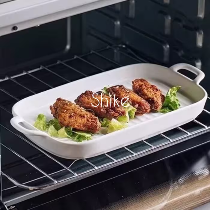تابه گریل مستطیل سایز بزرگ قابل استفاده در فر و ماکروفر