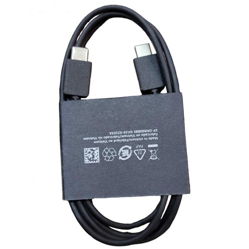 کابل دو سر type c فست شارژ ویتنامی رنگ سفید