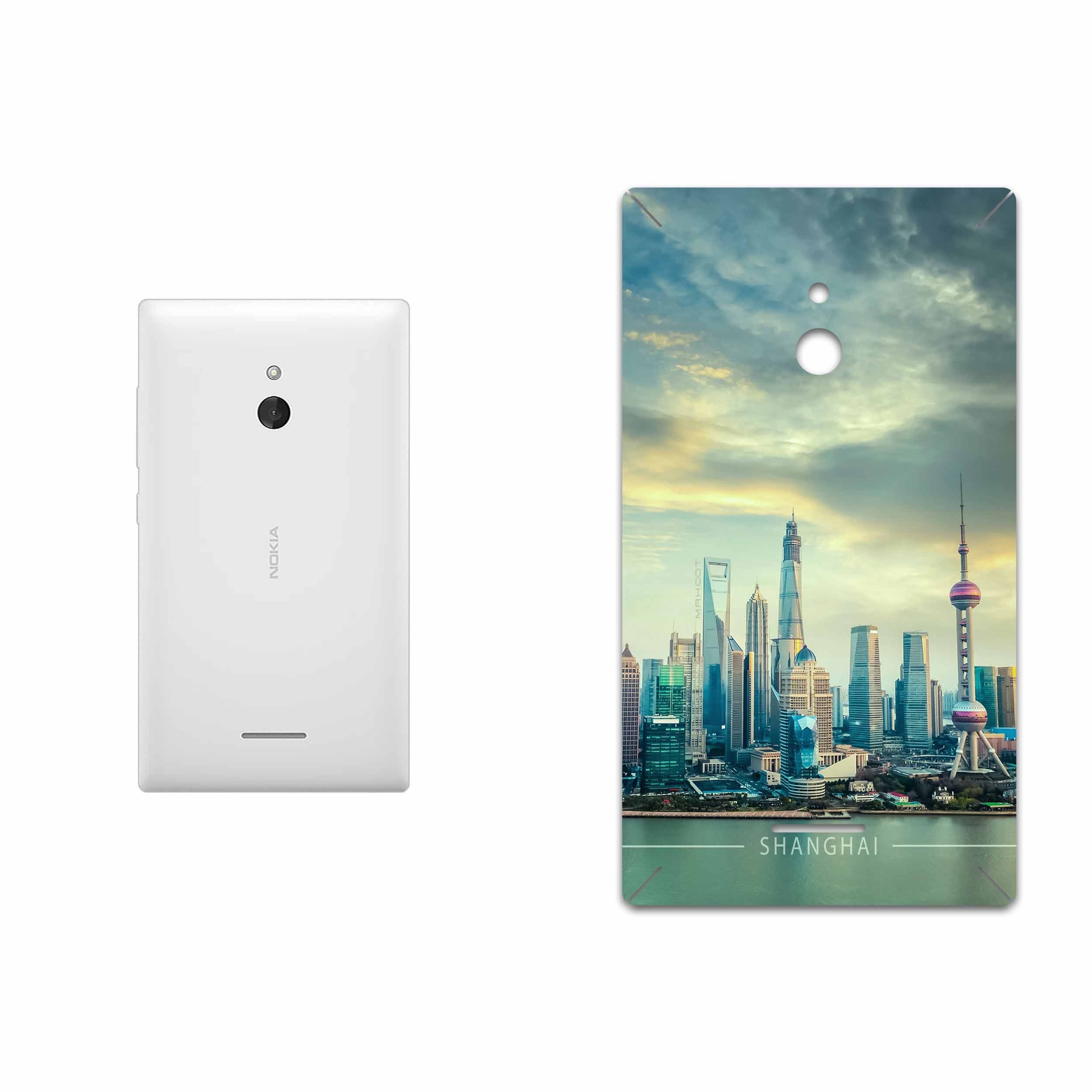 برچسب پوششی ماهوت مدل Shanghai City مناسب برای گوشی موبایل نوکیا XL