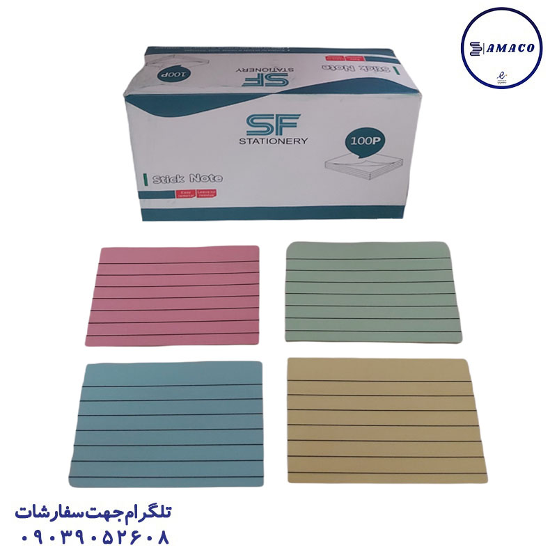 نوت 76*125 خط دار معمولی