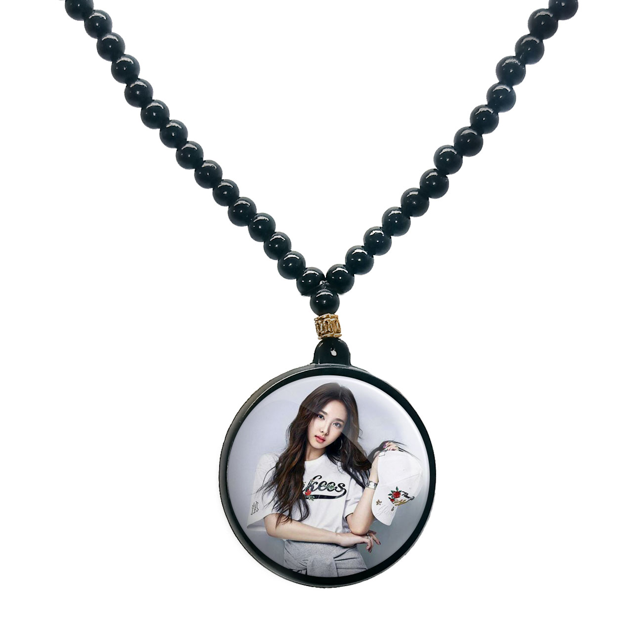 گردنبند پرمانه طرح تو ایس کد pmd.19727 مدل دو طرفه