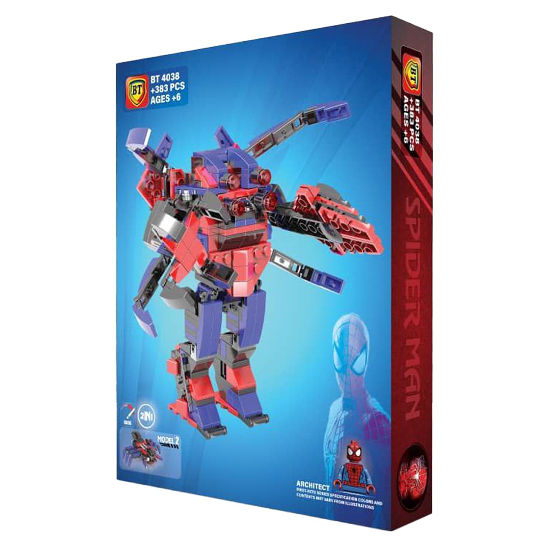 لگو ساختنی 2 مدل مرد عنکبوتی اسپایدرمن غول آسا 383 قطعه مناسب برای 6 الی 12 سال