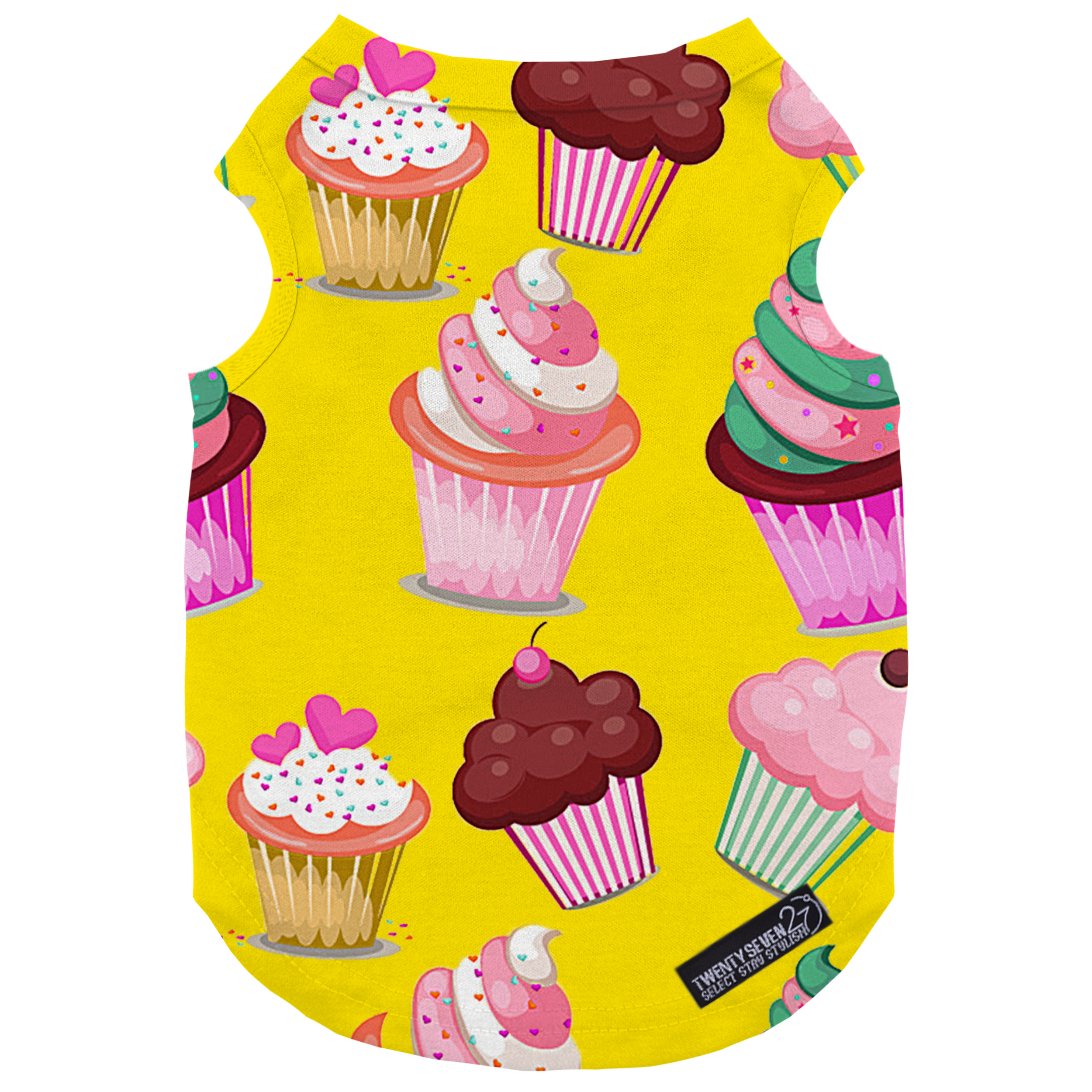 لباس سگ و گربه 27 طرح Cup Cake کد MH693 سایز L