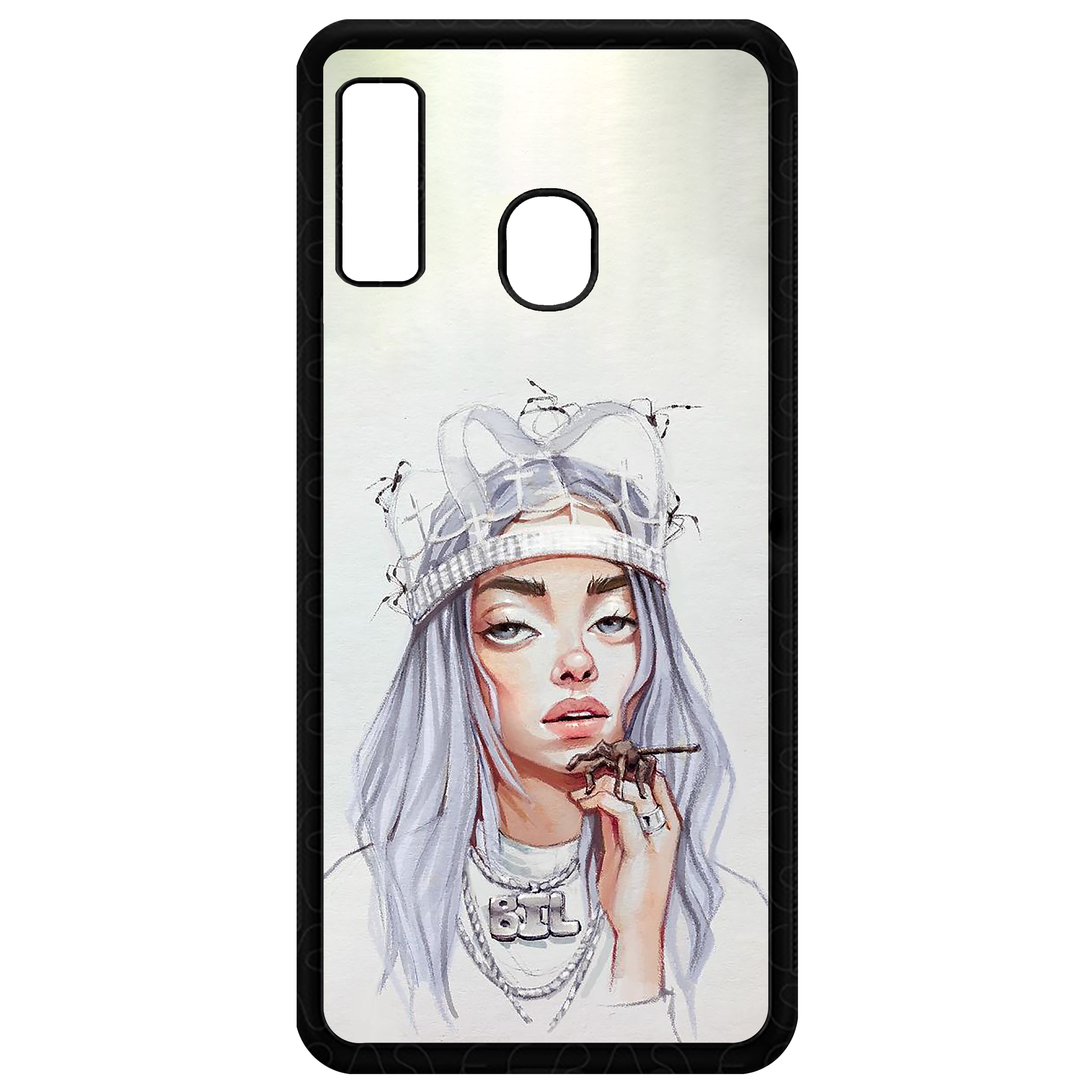 کاور طرح Billie Eilish مدل CHL50149 مناسب برای گوشی موبایل سامسونگ Galaxy A20