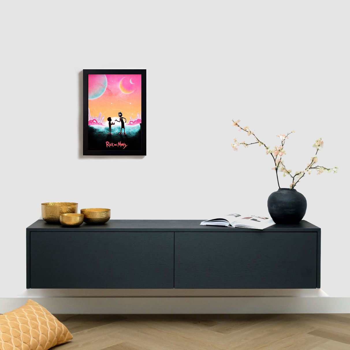 تابلو مدل ریک و مورتی rick and morty BL04