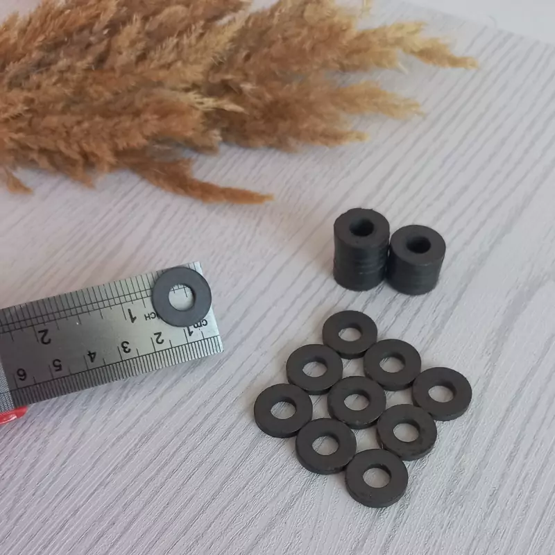 آهنربای واشری یا حلقه ای قطر 17 میل در بسته های 10 عددی