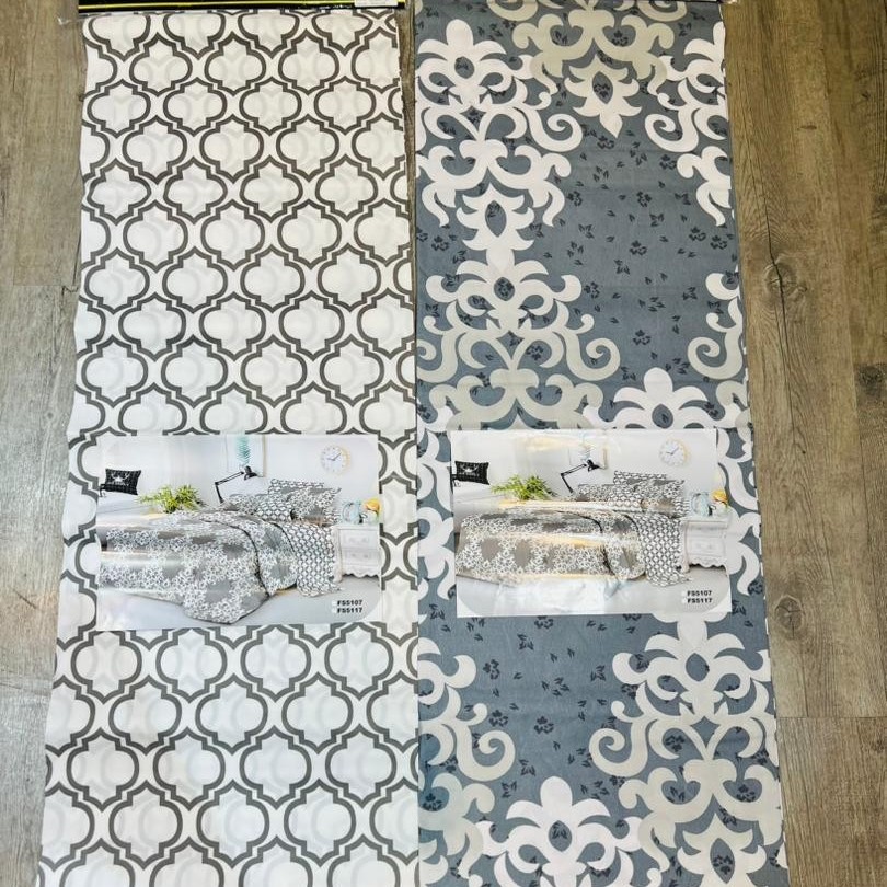 روتختی پارچه ای طوسی طرح داماس