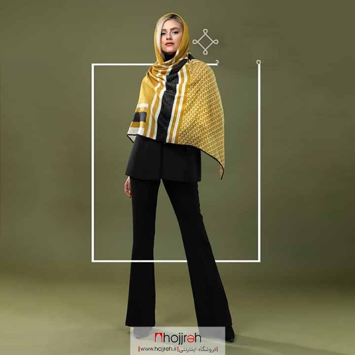 اطلاعات ، قیمت و خرید روسری موهر دور دست دوز قواره 120 کد RO153
