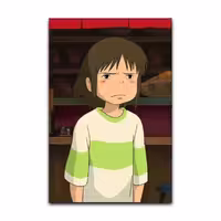 تابلو شاسی گوفی مدل انیمه شهر اشباح کیوت و بامزه طرح Spirited Away Anime Cute کد MAD54 | دنیای قاب