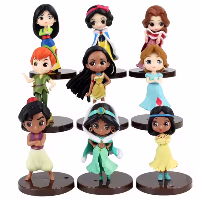 فیگور پرنسس های دیزنی Disney Princesses مجموعه 9 عددی