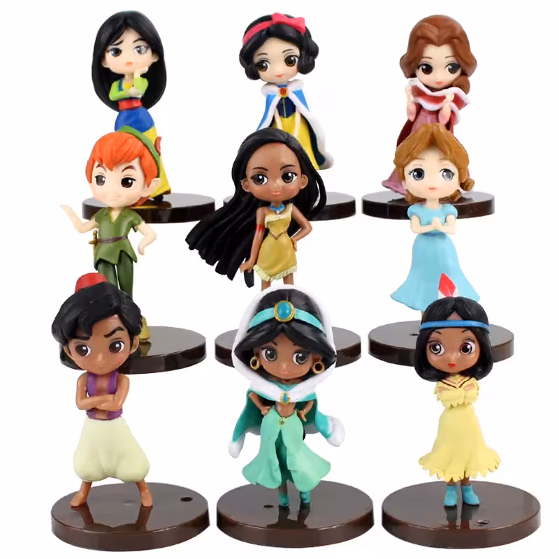فیگور پرنسس های دیزنی Disney Princesses مجموعه 9 عددی