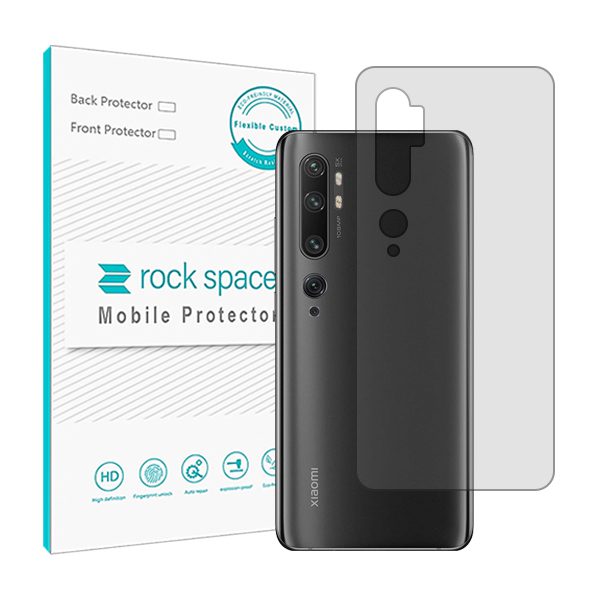 گلس محافظ پشت گوشی شیائومی Mi Note 10 Pro مدل نانو هیدروژل شفاف برند راک اسپیس کد3991S