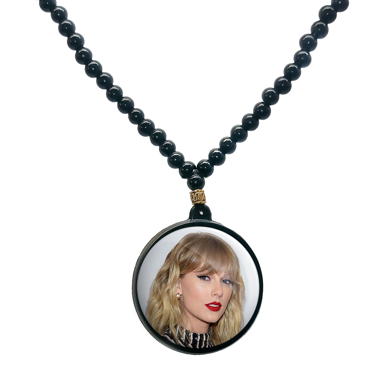 گردنبند پرمانه طرح تیلور سویفت کد pmd.2222 مدل دو طرفه