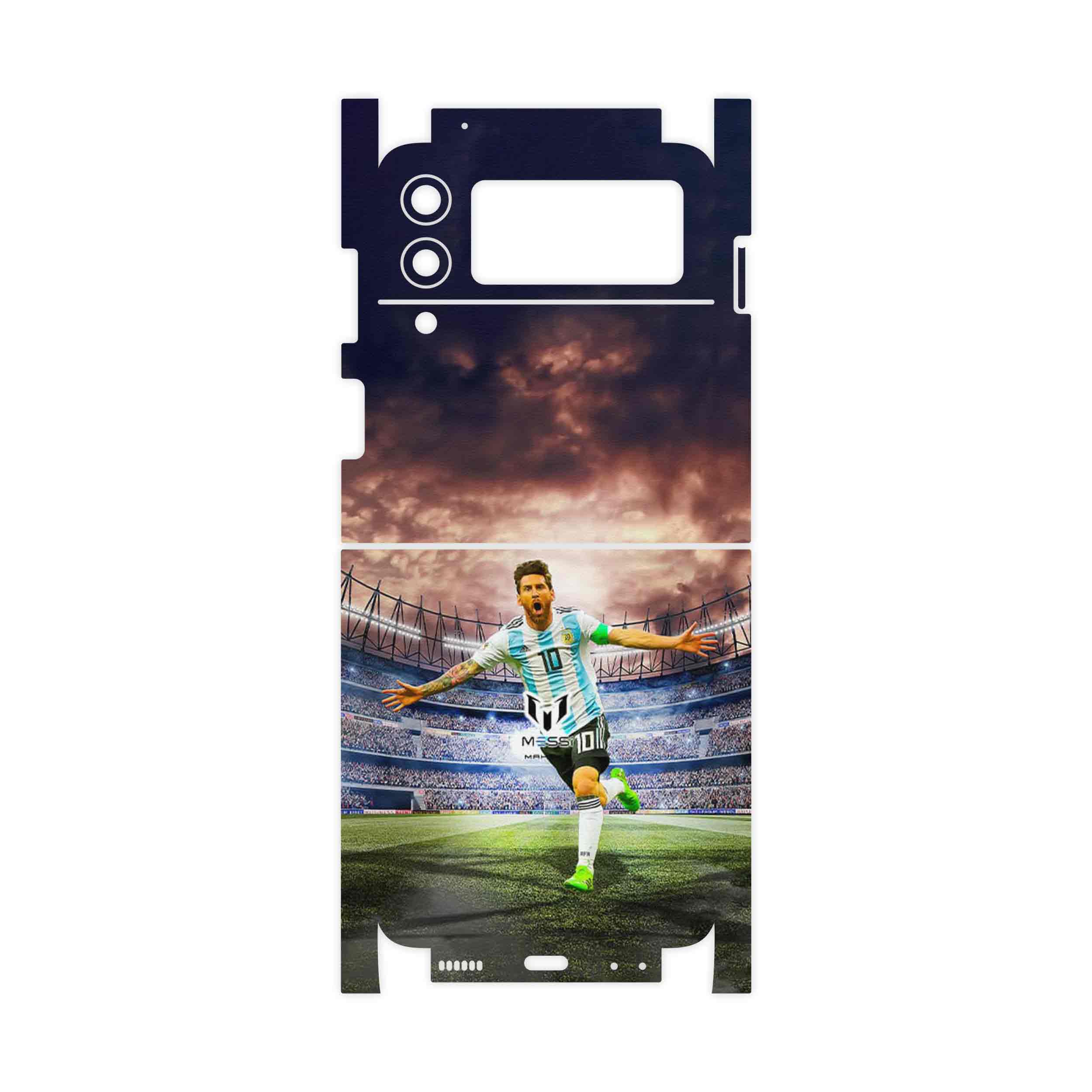 برچسب پوششی ماهوت مدل Lionel Messi 2-FullSkin مناسب برای گوشی موبایل سامسونگ Galaxy Z Flip3 5G
