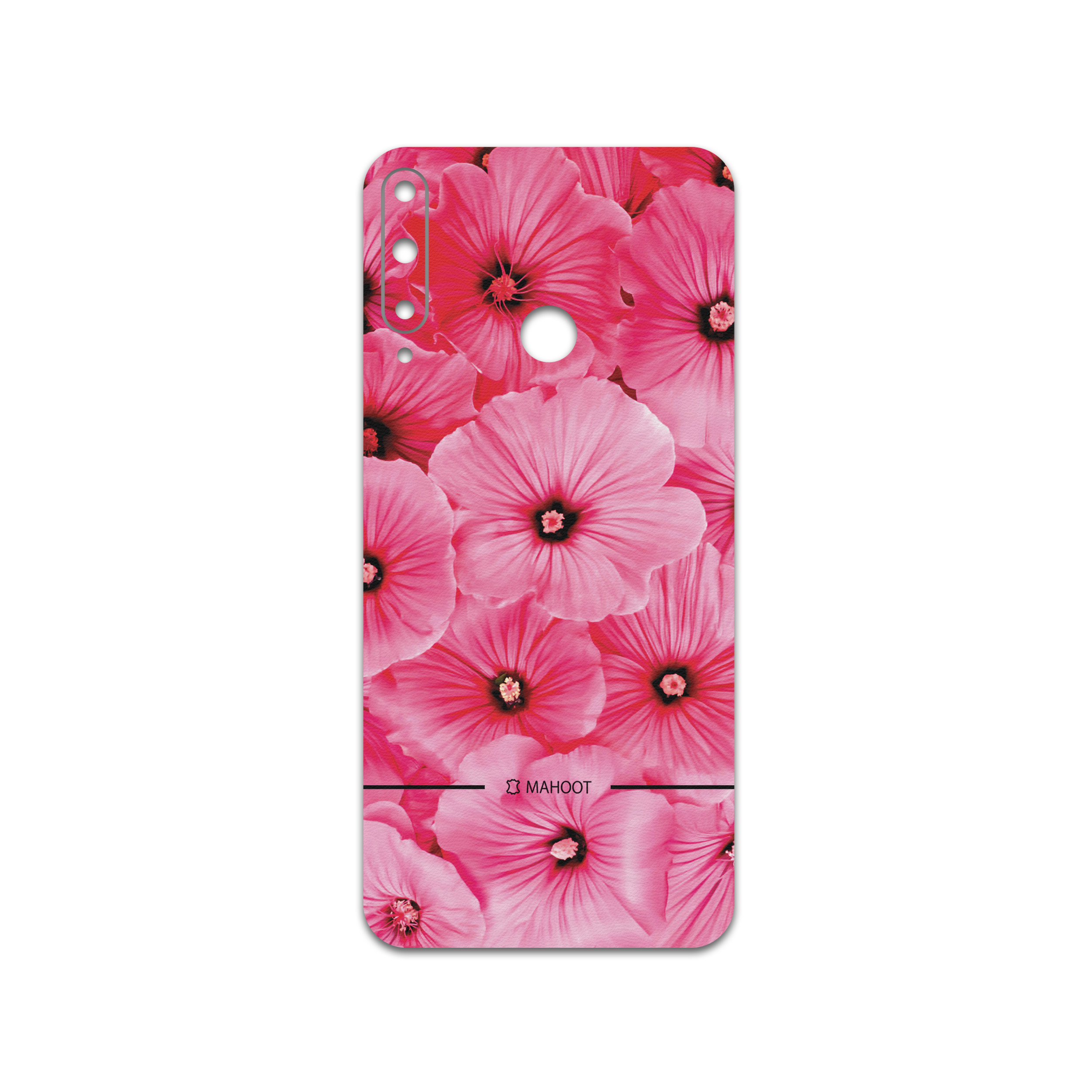 برچسب پوششی ماهوت مدل Pink-Flower مناسب برای گوشی موبایل هوآوی Y7p