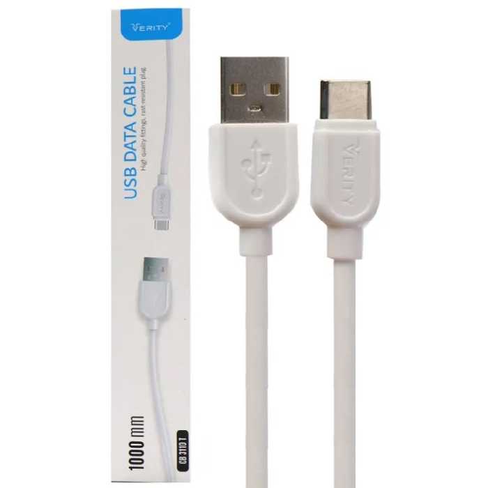 کابل شارژ TYPE-C VERITY مدل CB 3110T طول 1 متر