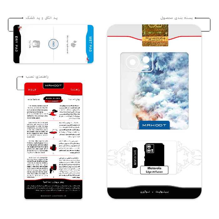 برچسب پوششی ماهوت مدل Women and the Cloud Digital Art مناسب برای گوشی موبایل موتورولا Edge 30 Fusion
