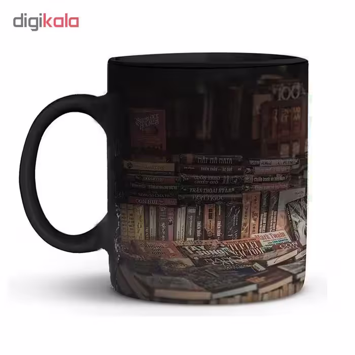ماگ حرارتی طرح کتابخانه 