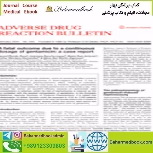 Adverse Drug Reaction Bulletin Volume 344 2024 TRUE PD