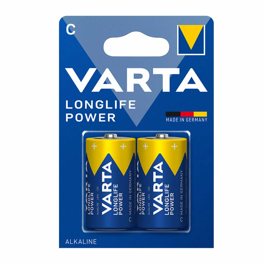 باتری متوسط وارتا Longlife Power بسته 2 عددی